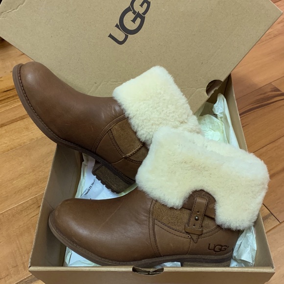 UGG Shoes - UGG Australia Chyler Brown Leather Boot